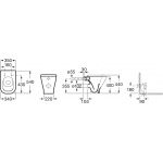 Roca A347737000 The Gap Rimless 貼牆座地廁淨廁身